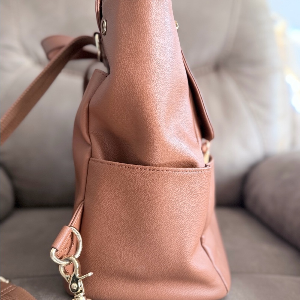 Women's Blush Pink Backpack Tote - Picture 2 of 9